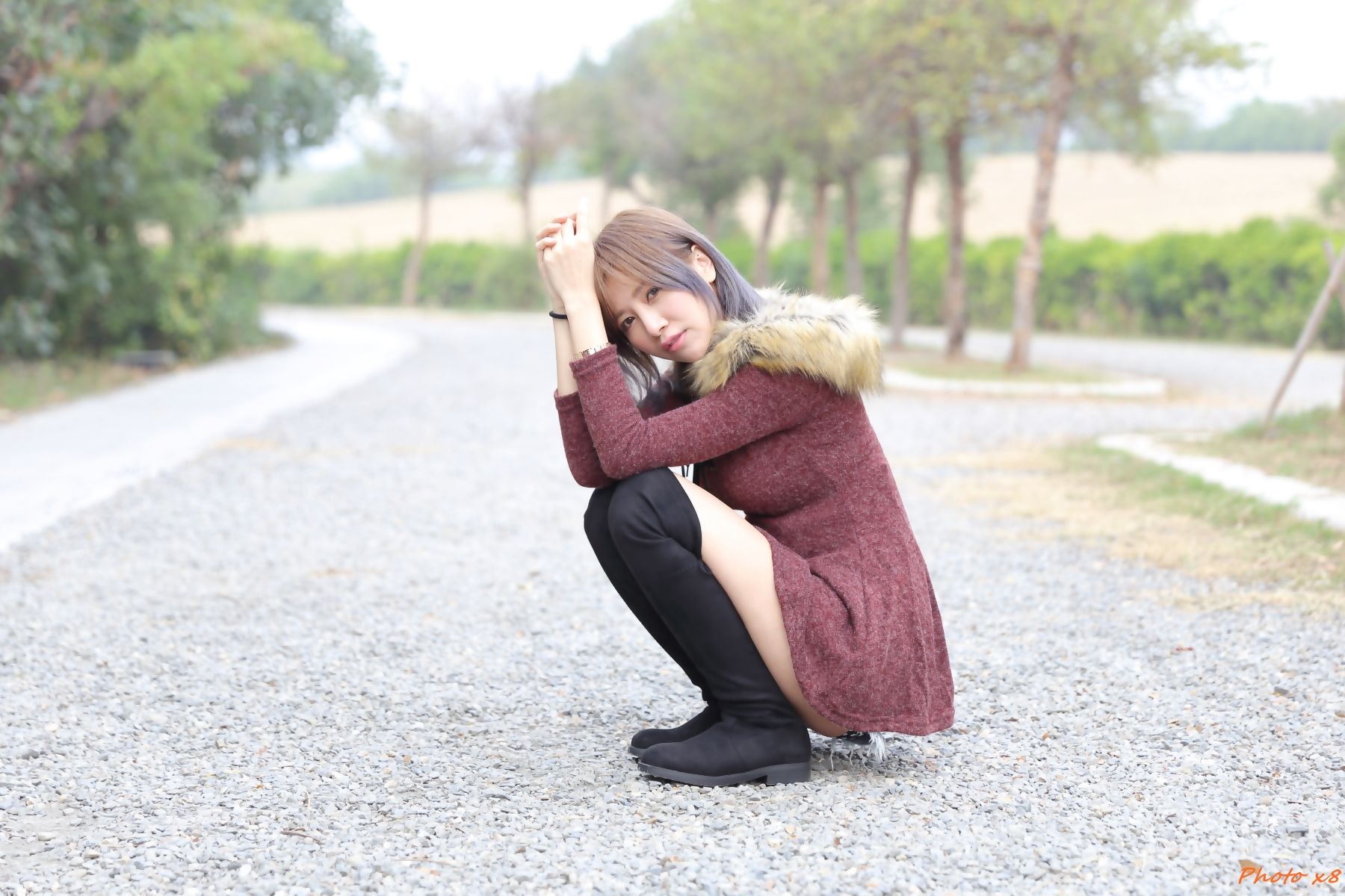 [台湾网红美女] Ann 外拍三套服饰 