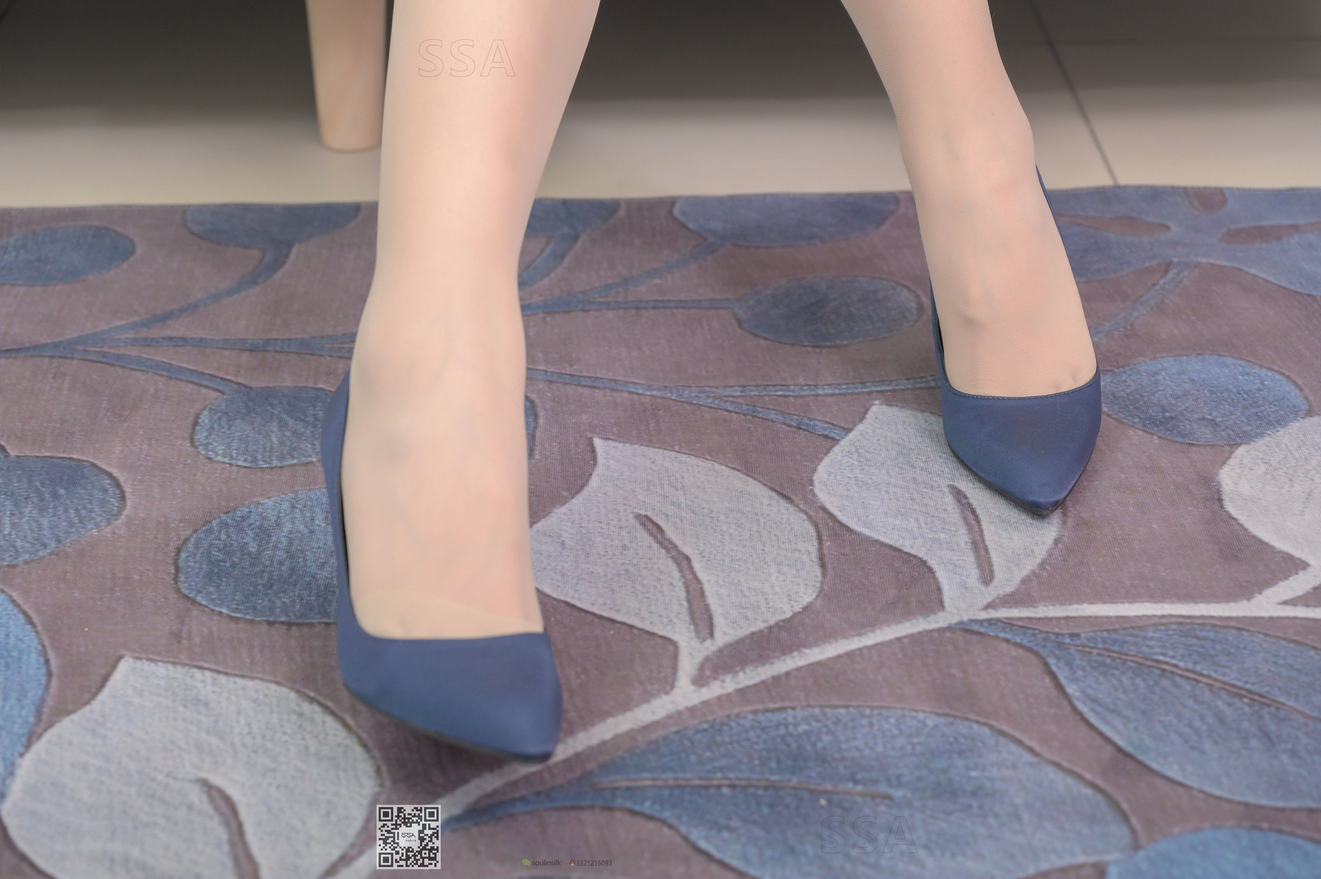 [SSA丝社]超清写真 No.192 小鹿 蓝色条纹裙
