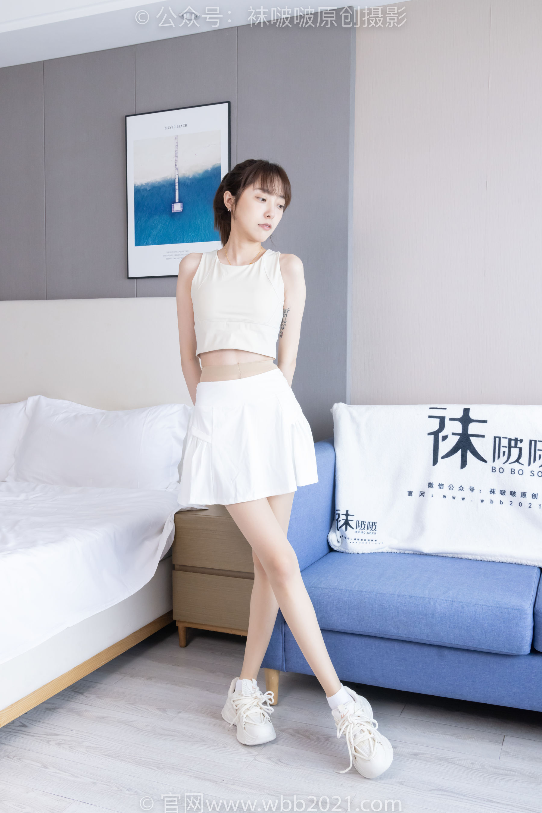 BoBoSocks袜啵啵 No.424 稚予 -运动鞋、白棉袜、肉丝、腰丝