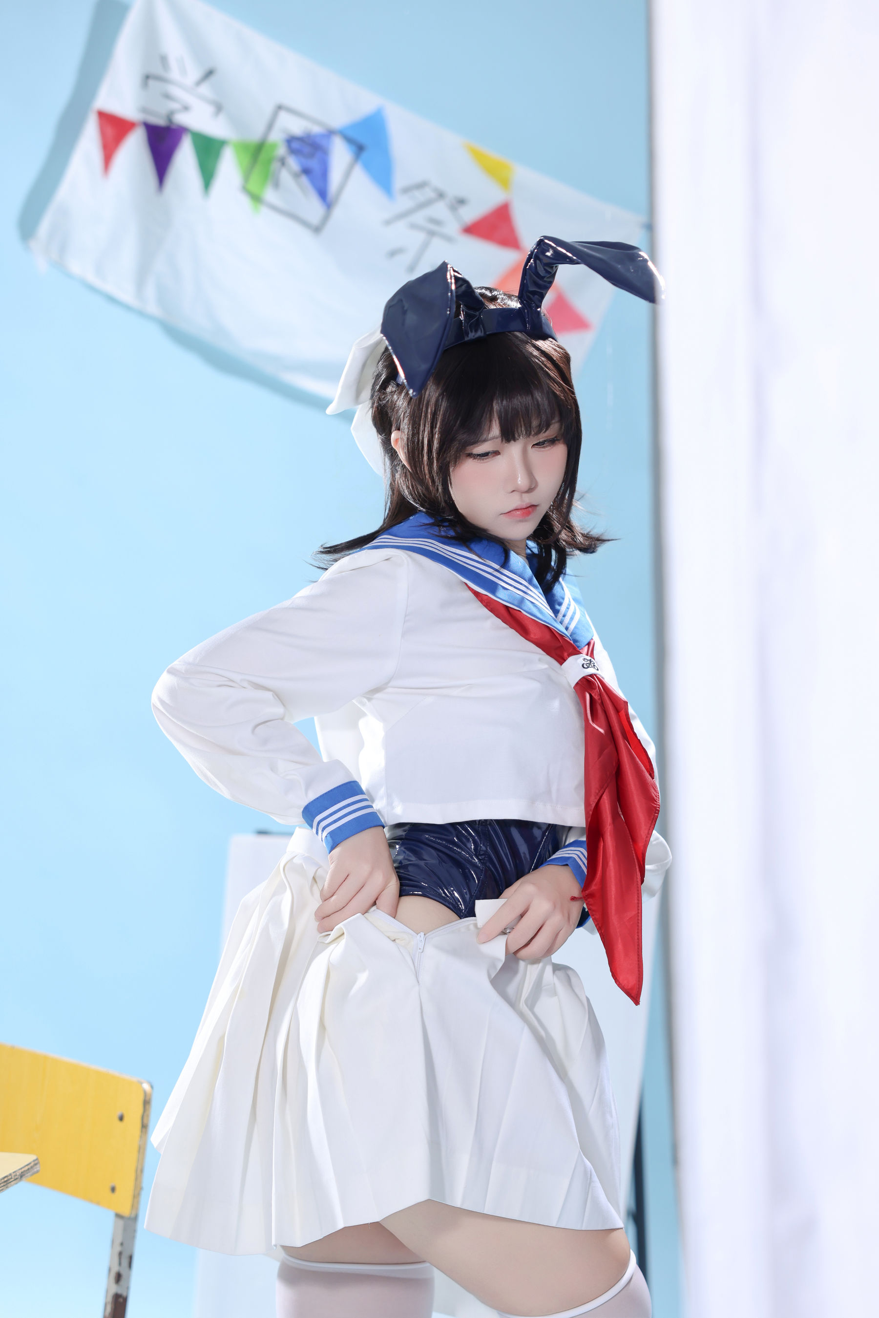 动漫博主G44不会受伤 - 水手服兔女郎咖啡厅