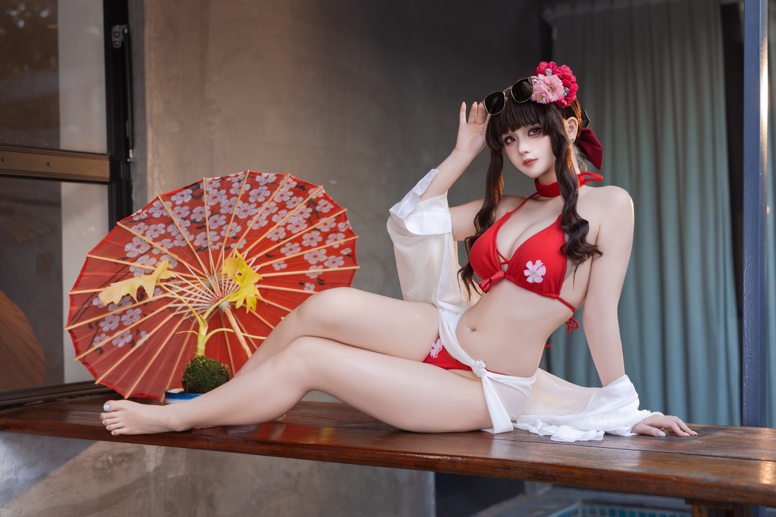 屿鱼 - 樱花泳装