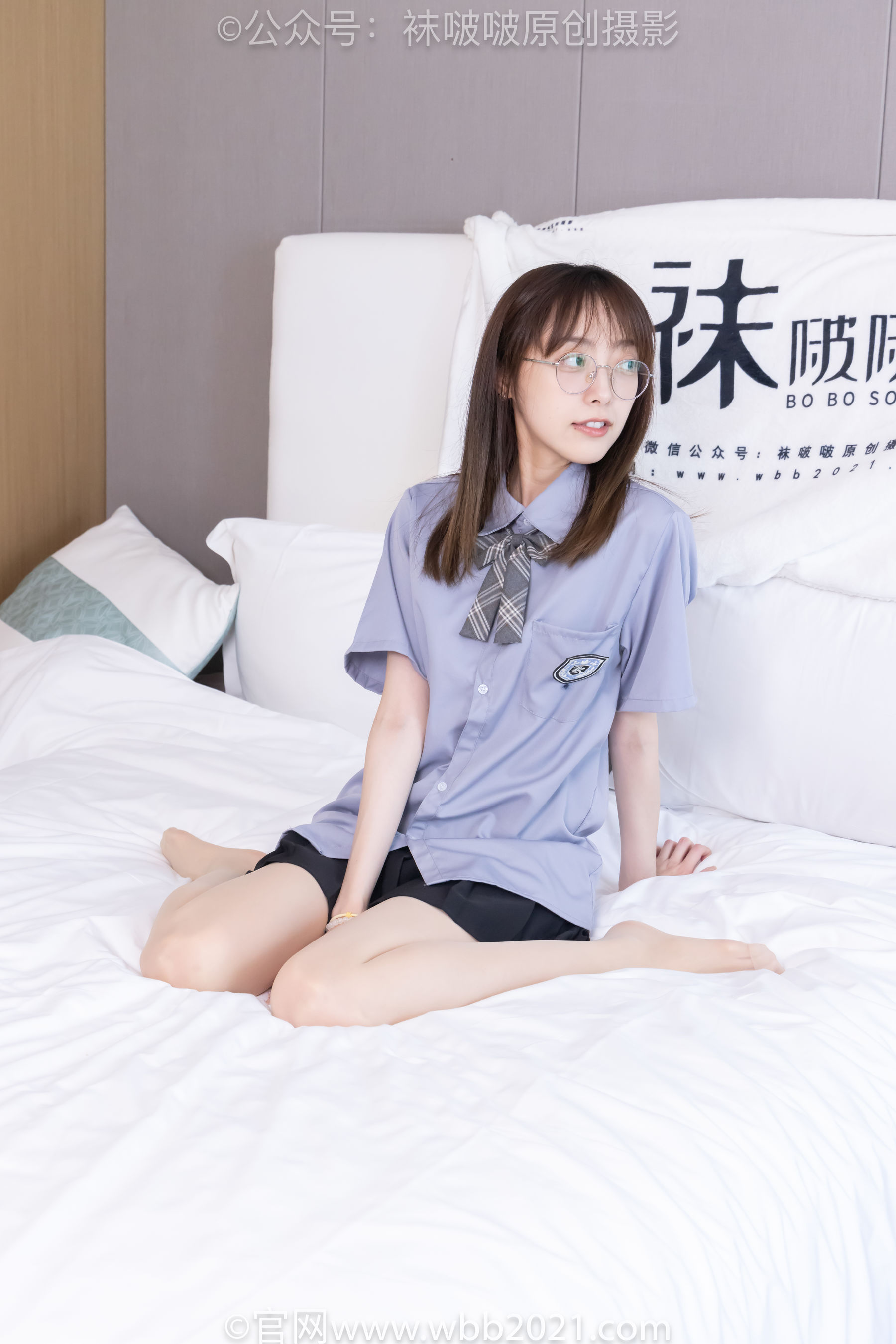 BoBoSocks袜啵啵 No.460 稚予 -JK制服、皮鞋、帆布鞋、薄白丝