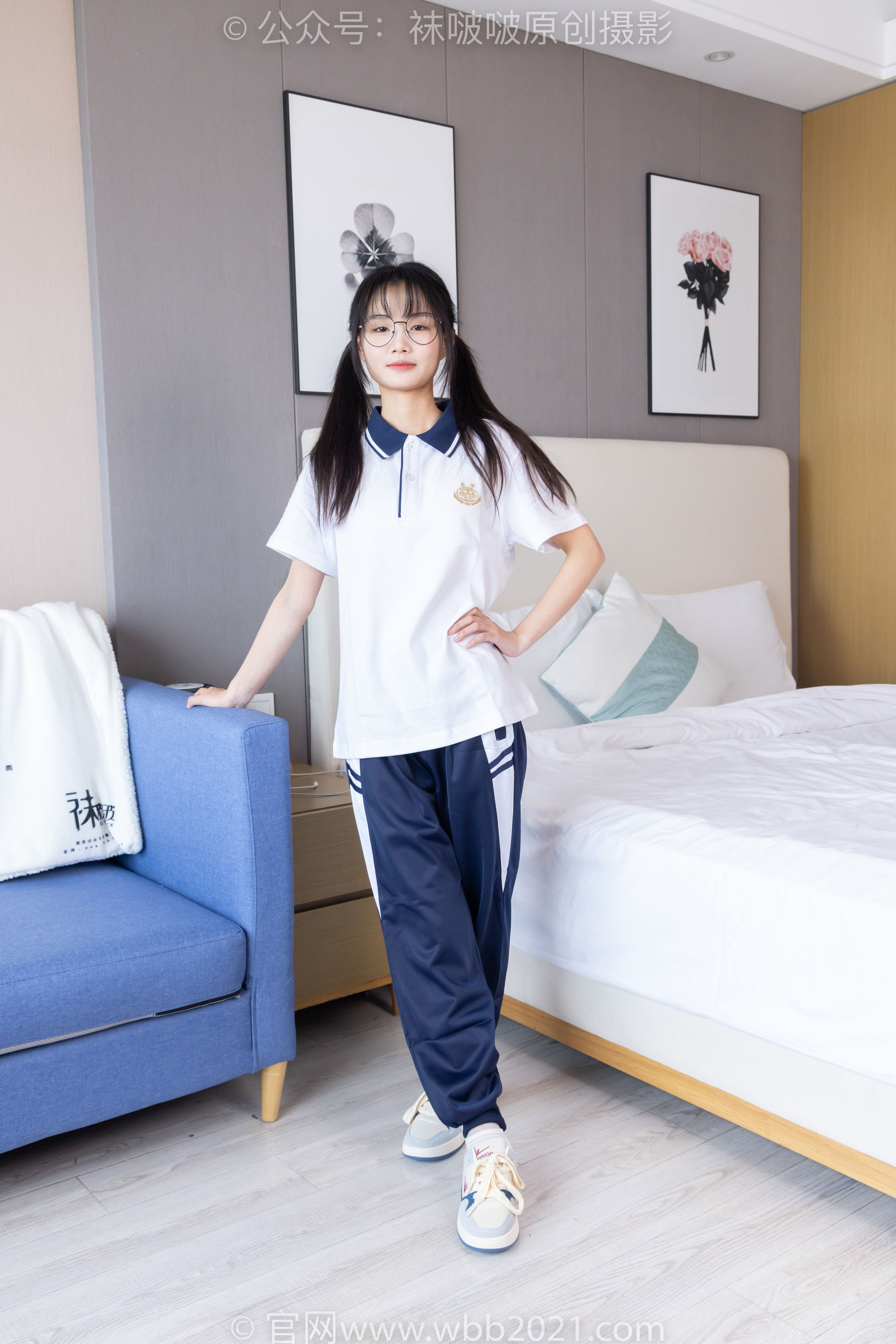 BoBoSocks袜啵啵 No.446 甜甜圈 板鞋、白棉袜、白丝、校服裤里丝