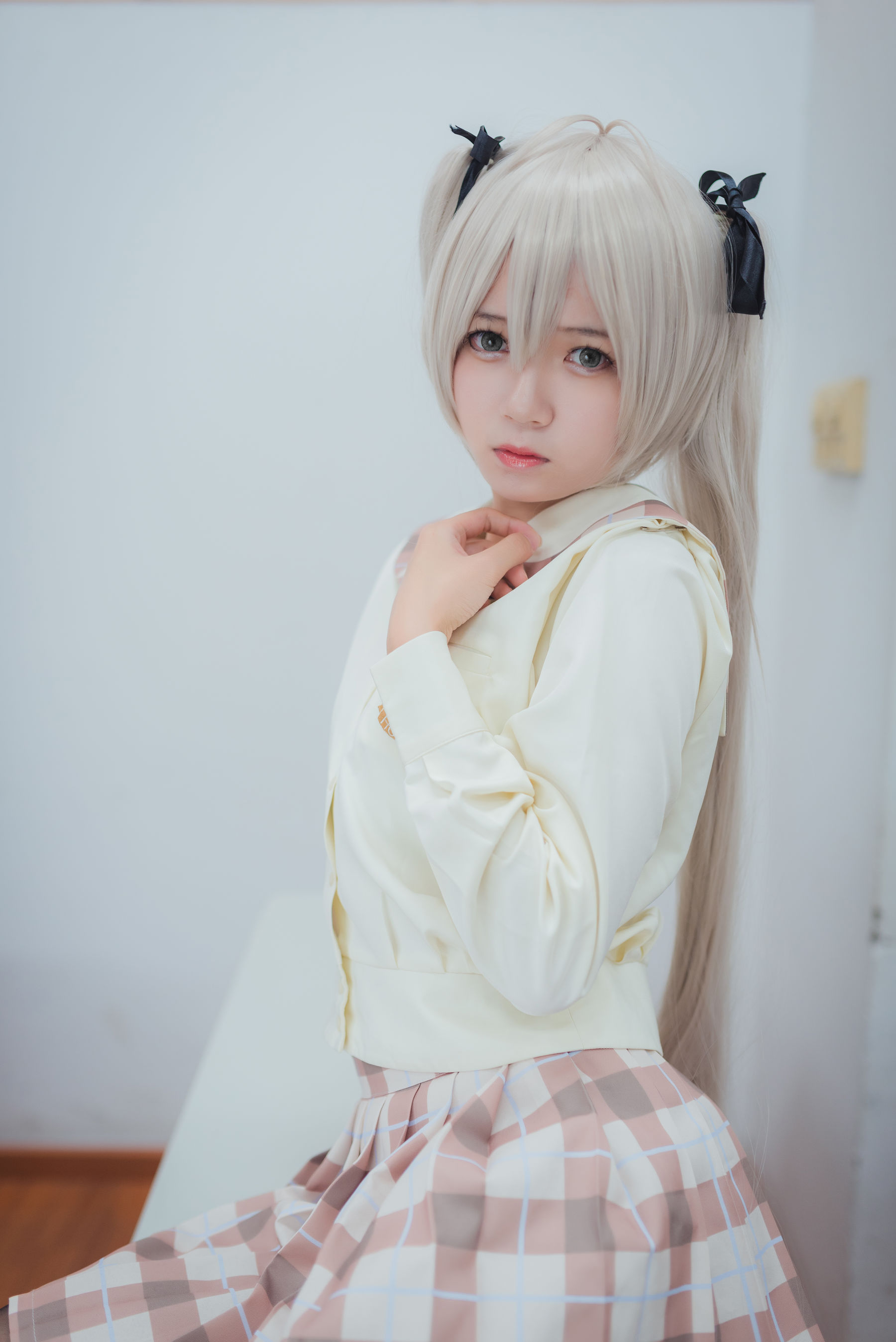 白金Saki写真 - 五更琉璃 校服