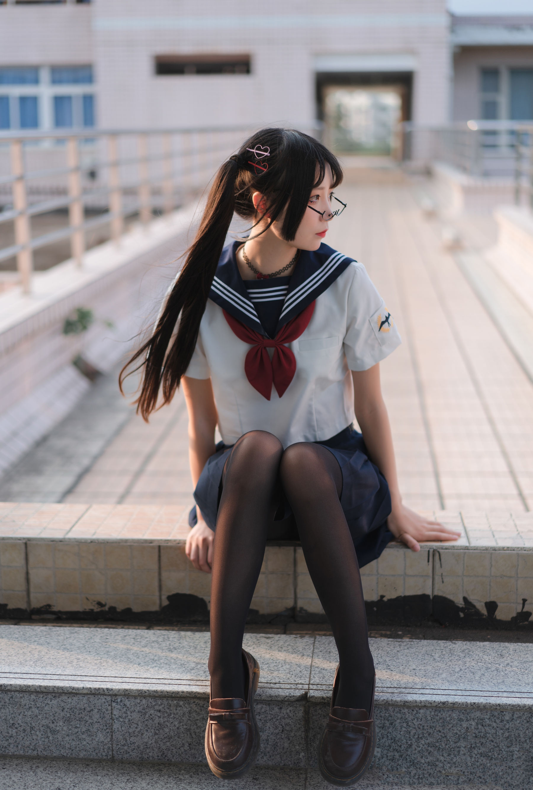 [Cosplay写真] 清纯少女五更百鬼 - 要一起学习吗