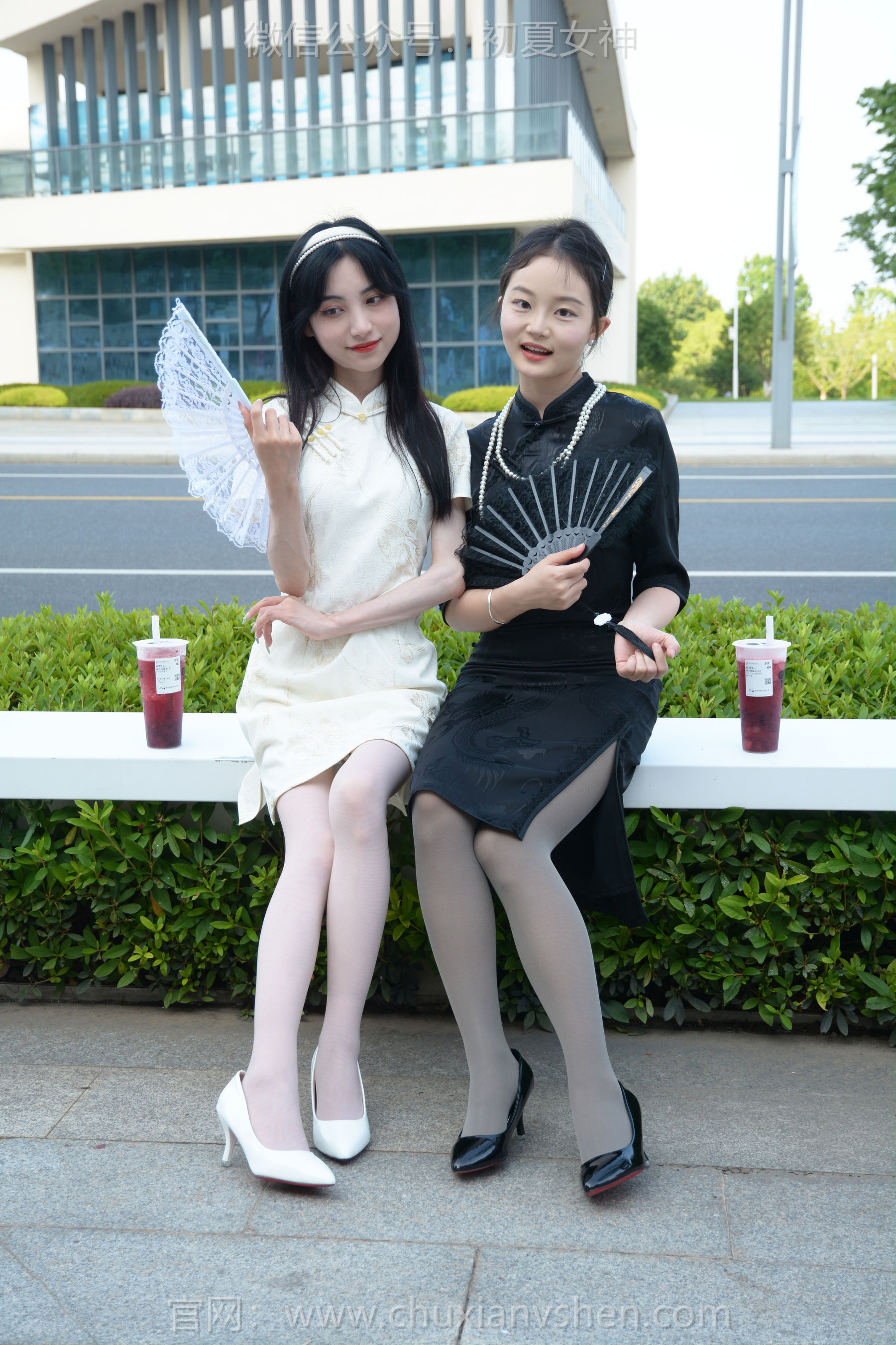 初夏女神 No.279 柒柒&双双 黑白旗袍