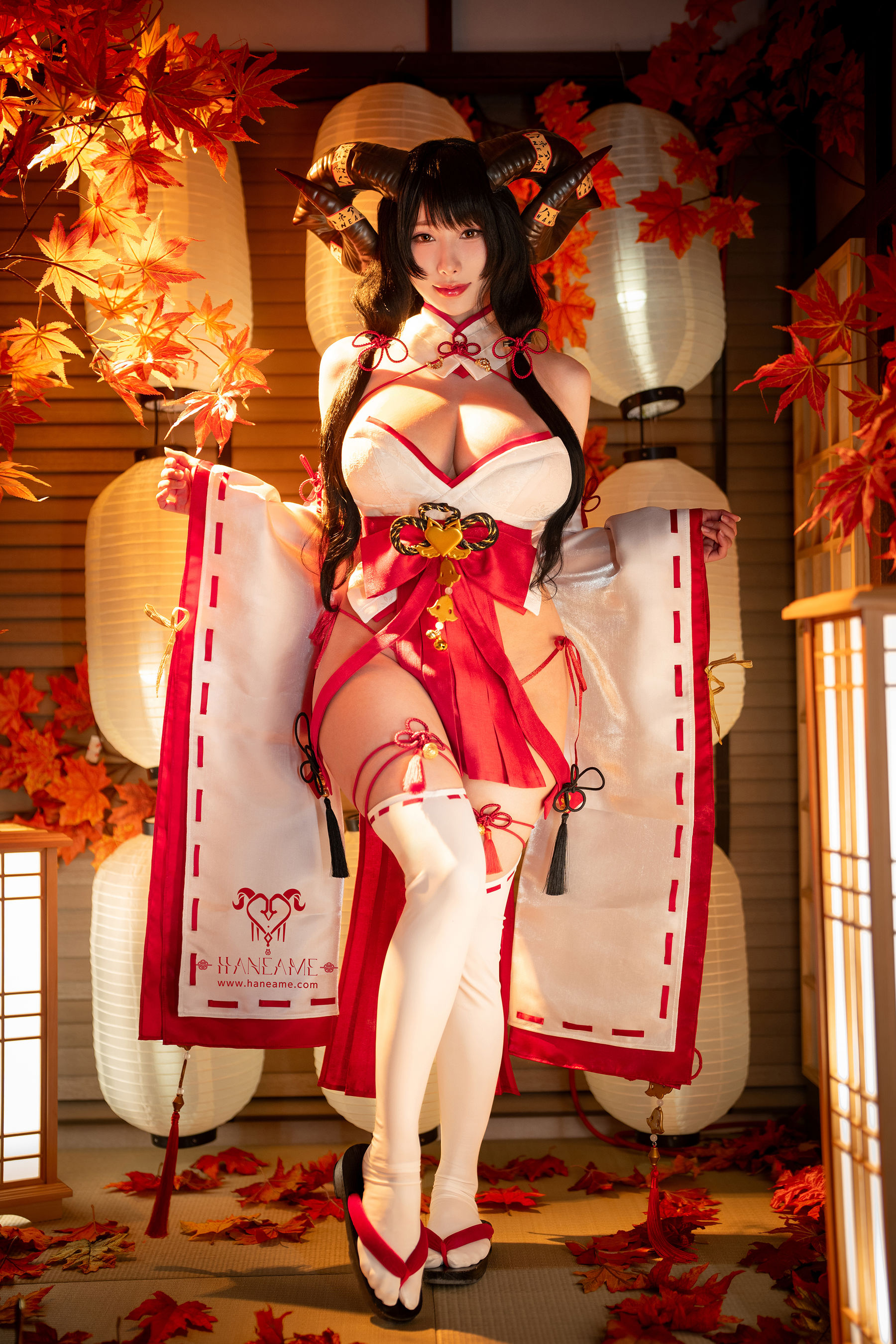 Hane Ame 雨波写真 - Lustful Goat Miko 邪羊巫女