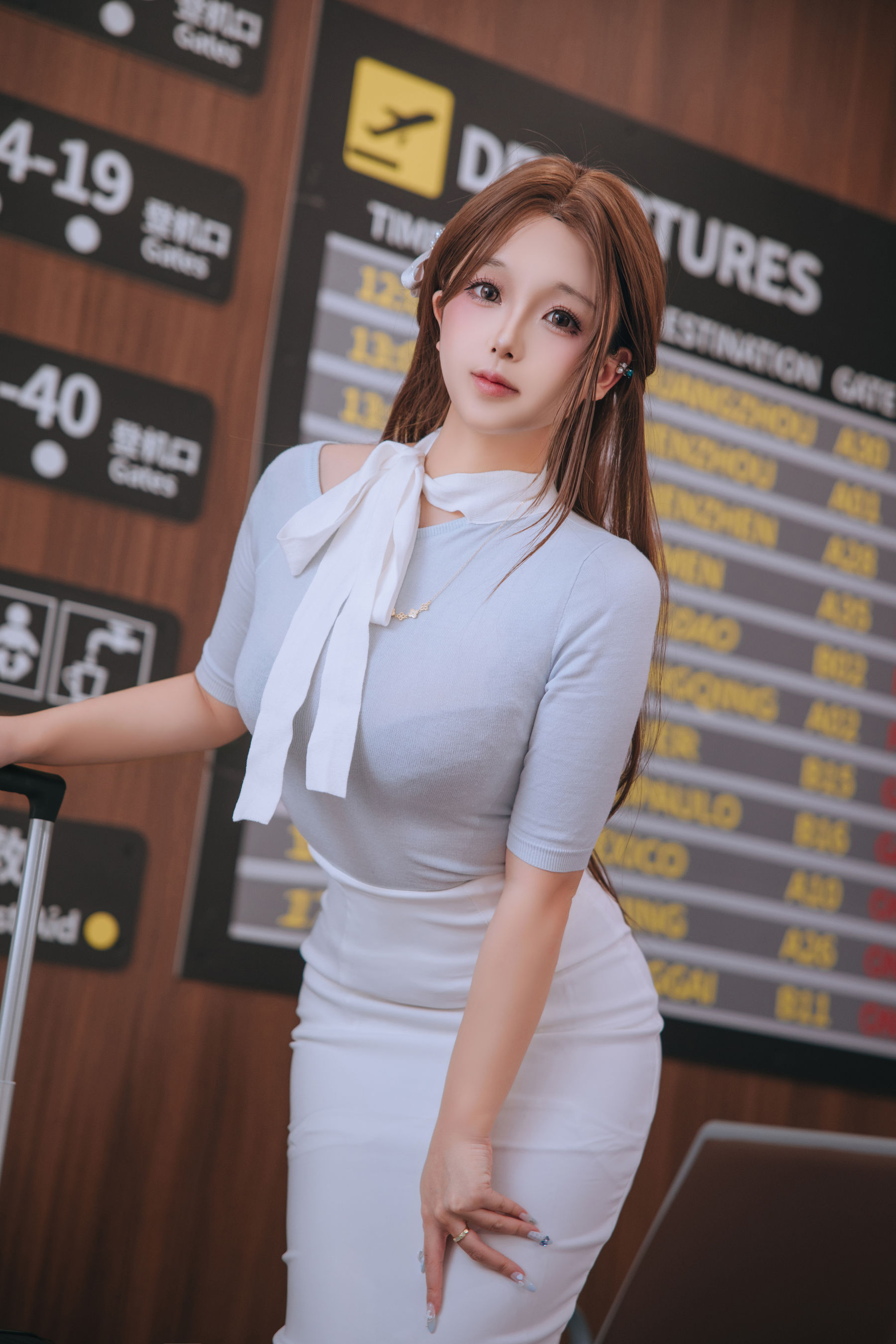 Cosplay日奈娇 - 国际航班