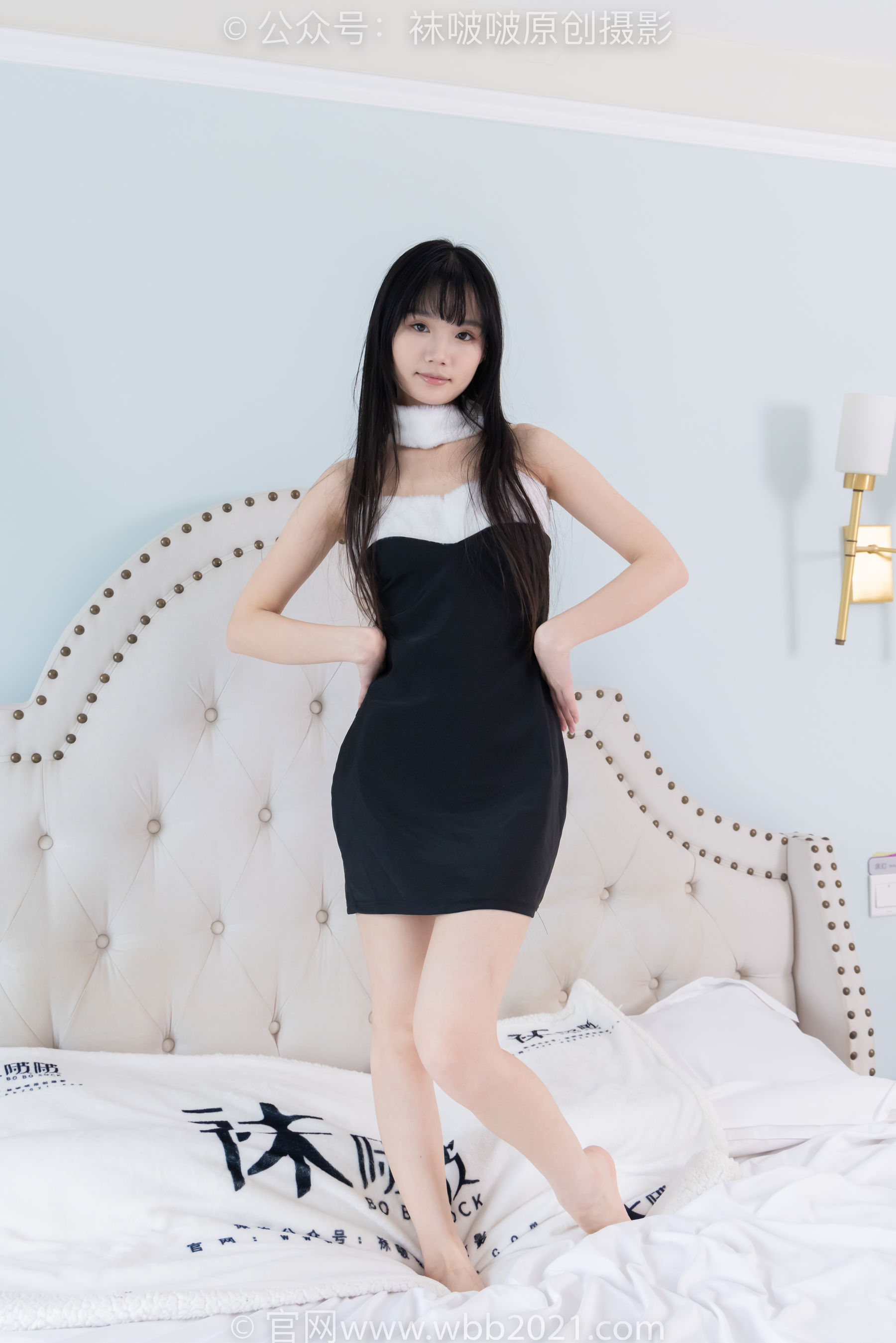 BoBoSocks袜啵啵 No.544 甜甜圈 - 高跟鞋、油亮薄白丝、裸足、踩小人和奶油泡芙剧情