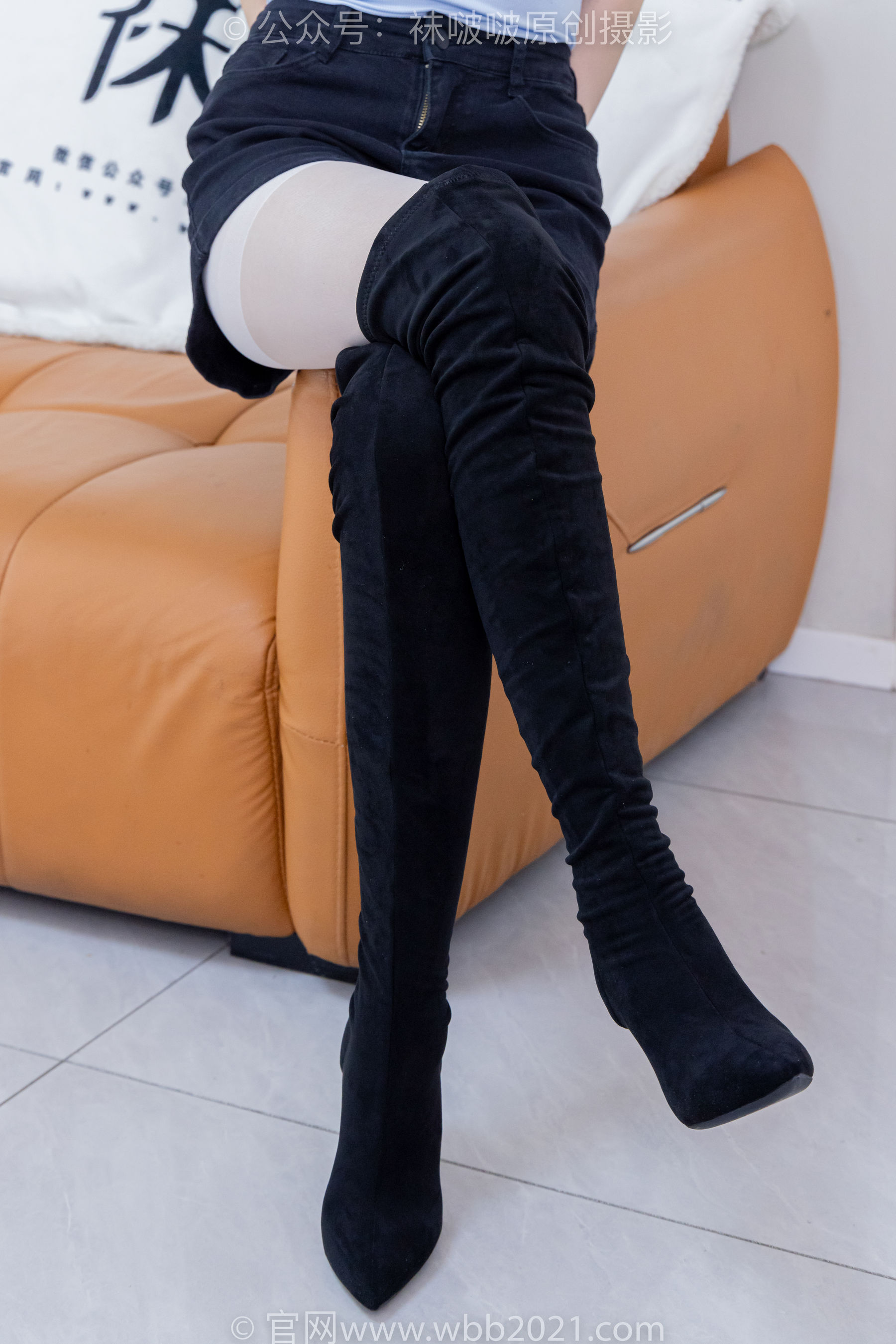 BoBoSocks袜啵啵 No.528 小甜豆 - 高跟长靴、薄白丝、薄黑丝、薄肉丝