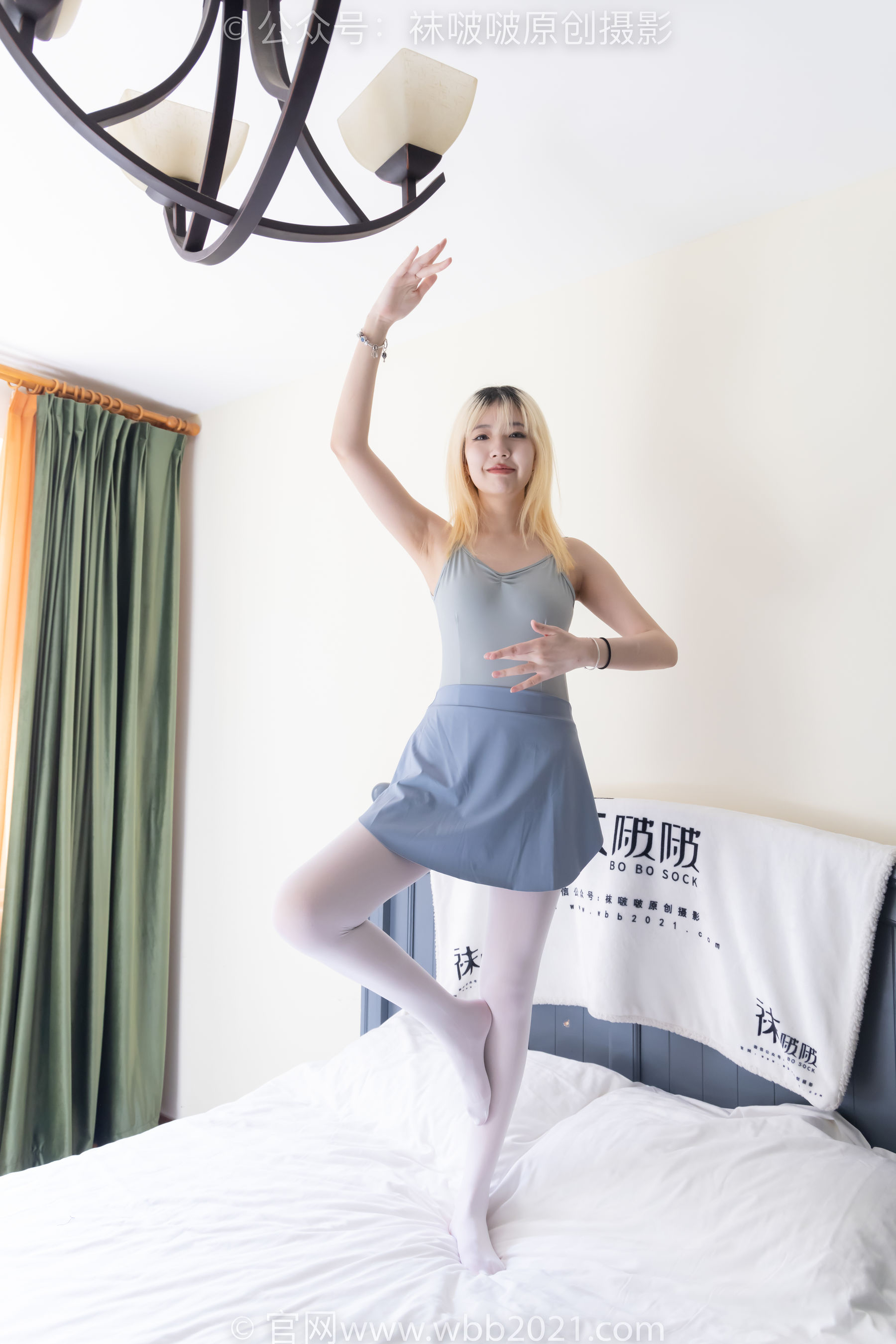 BoBoSocks袜啵啵 No.531 小甜豆 舞蹈鞋、厚白丝、舞蹈服