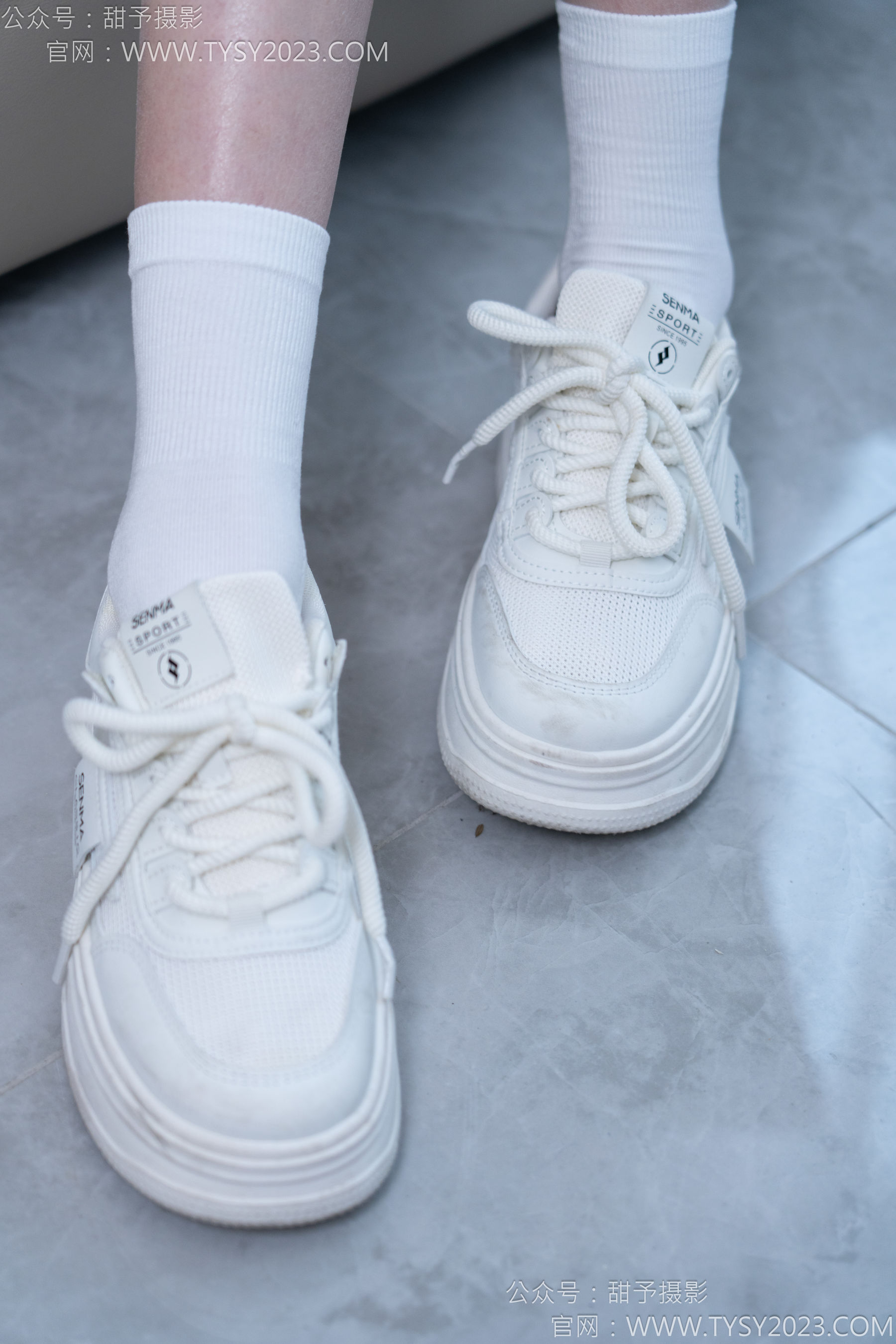 甜予摄影 No.164 珞珞 - 板鞋、白棉袜、裸足
