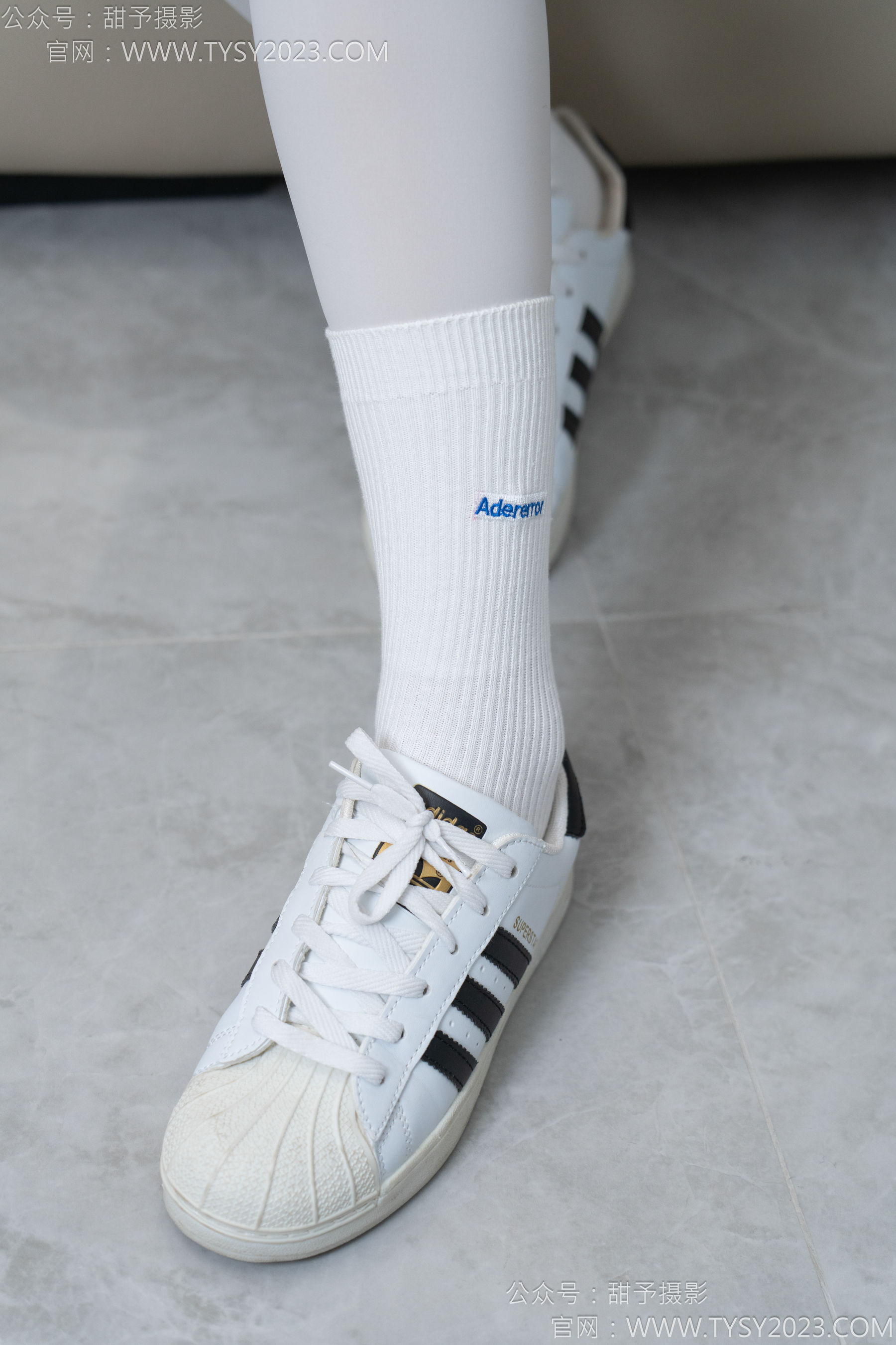 甜予摄影 No.157 澜澜&咖啡豆 - 帆布鞋、板鞋、白棉袜、薄黑丝、薄肉丝