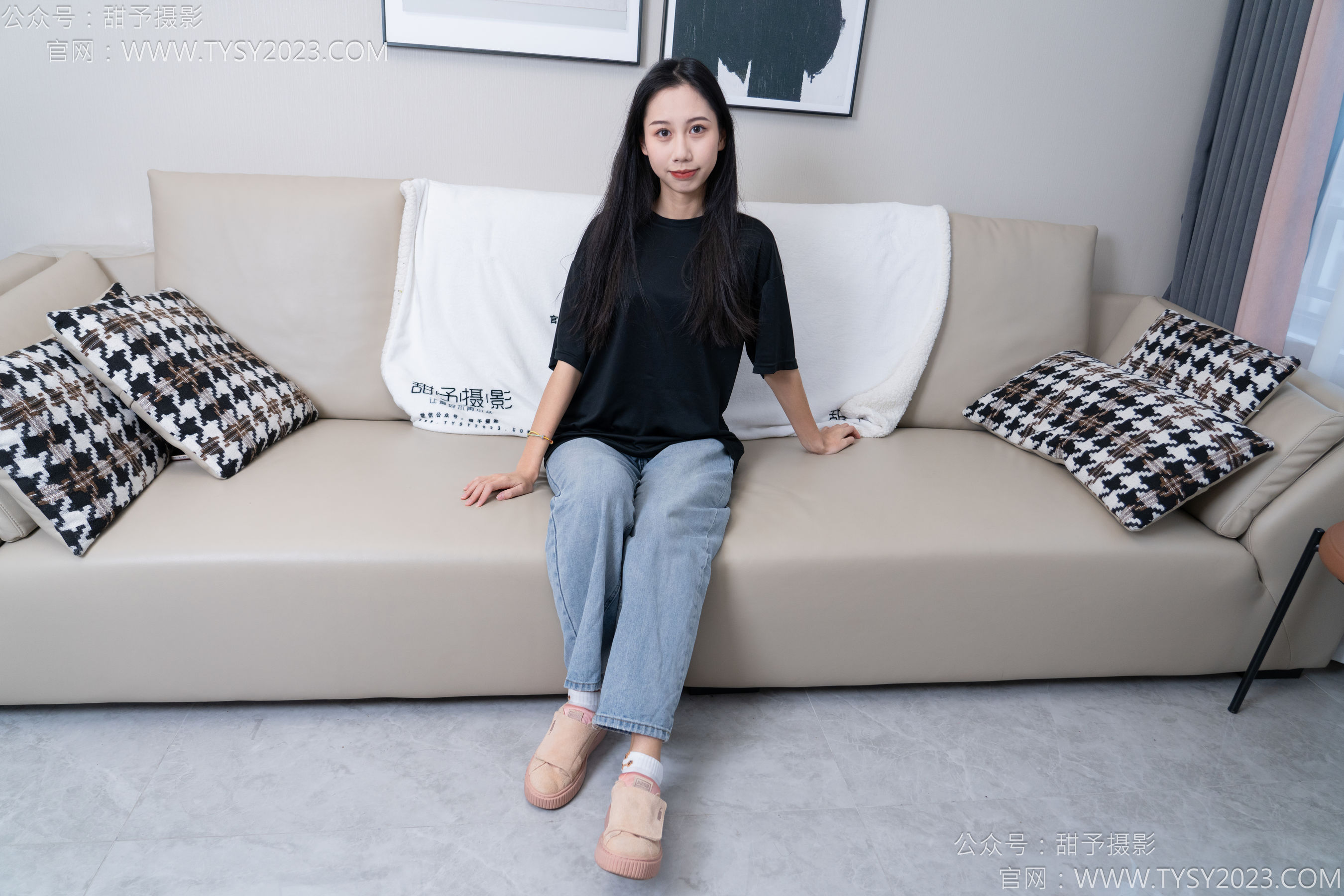 甜予摄影 No.163 娃娃 - 板鞋、白棉袜、裸足