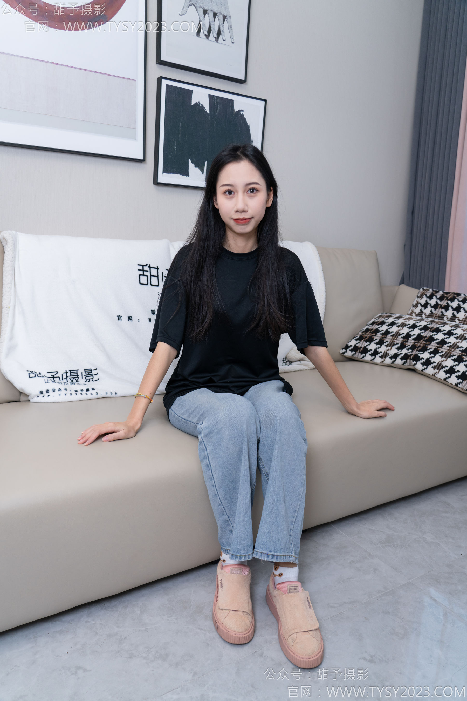 甜予摄影 No.163 娃娃 - 板鞋、白棉袜、裸足
