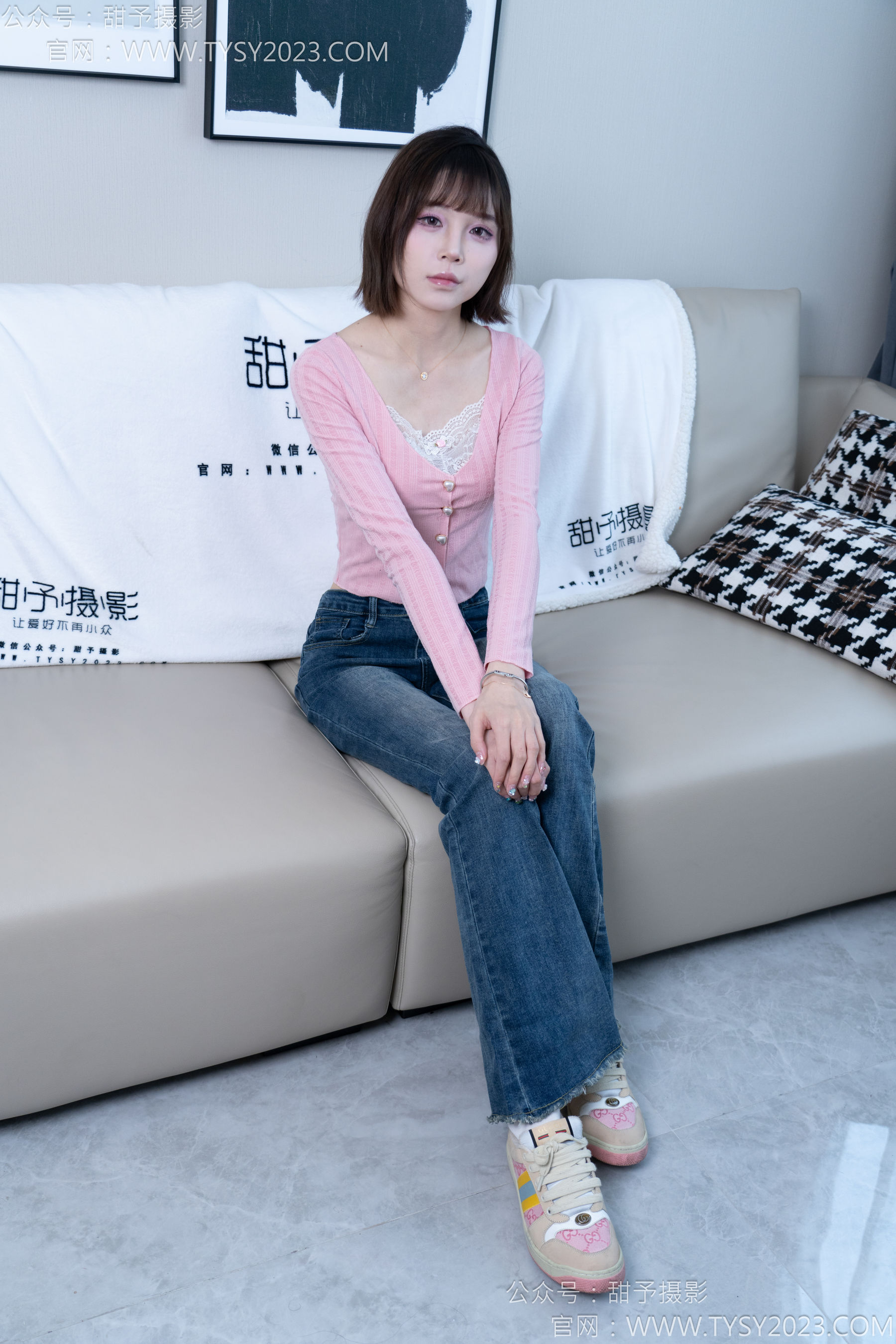 甜予摄影 No.170 珞珞 - 板鞋、白棉袜、裸足