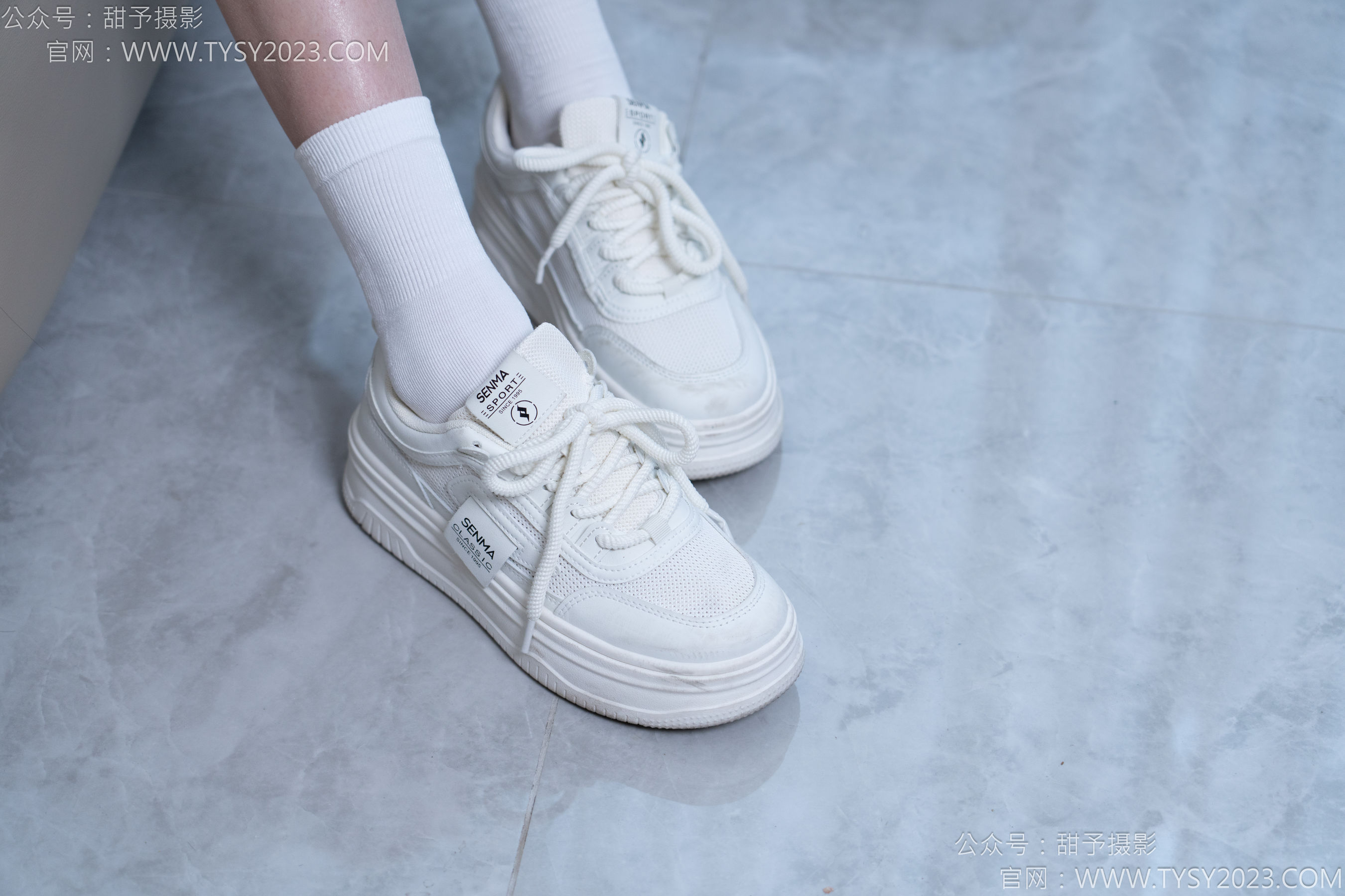 甜予摄影 No.164 珞珞 - 板鞋、白棉袜、裸足