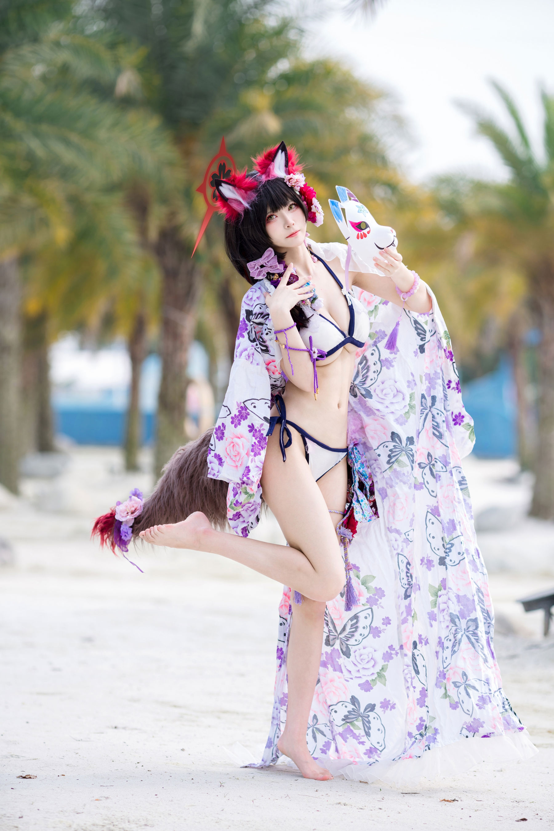 九柒喵 - 蔚蓝档案 狐坂若藻 泳装