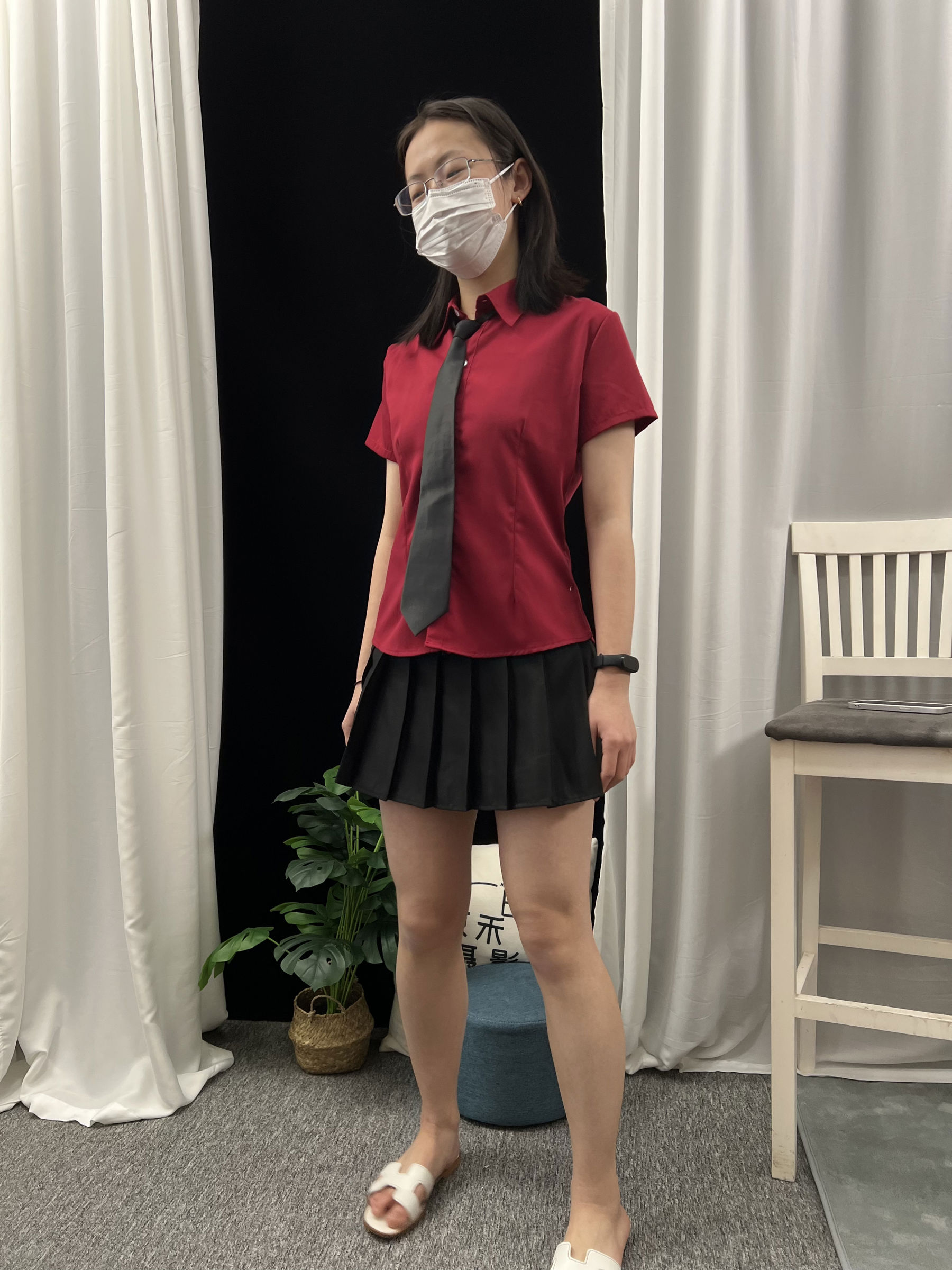 三禾摄影 No.021 短裙 凉拖 帆布鞋 高跟