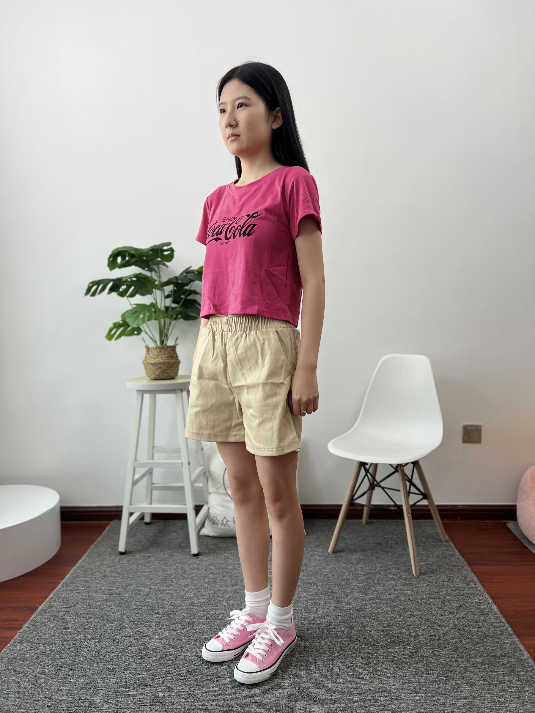 三禾摄影 No.025 休闲短裤 棉袜 帆布鞋