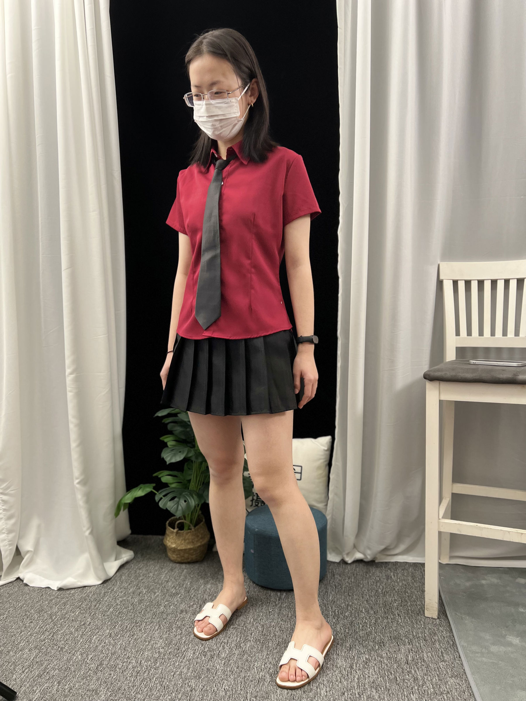 三禾摄影 No.021 短裙 凉拖 帆布鞋 高跟