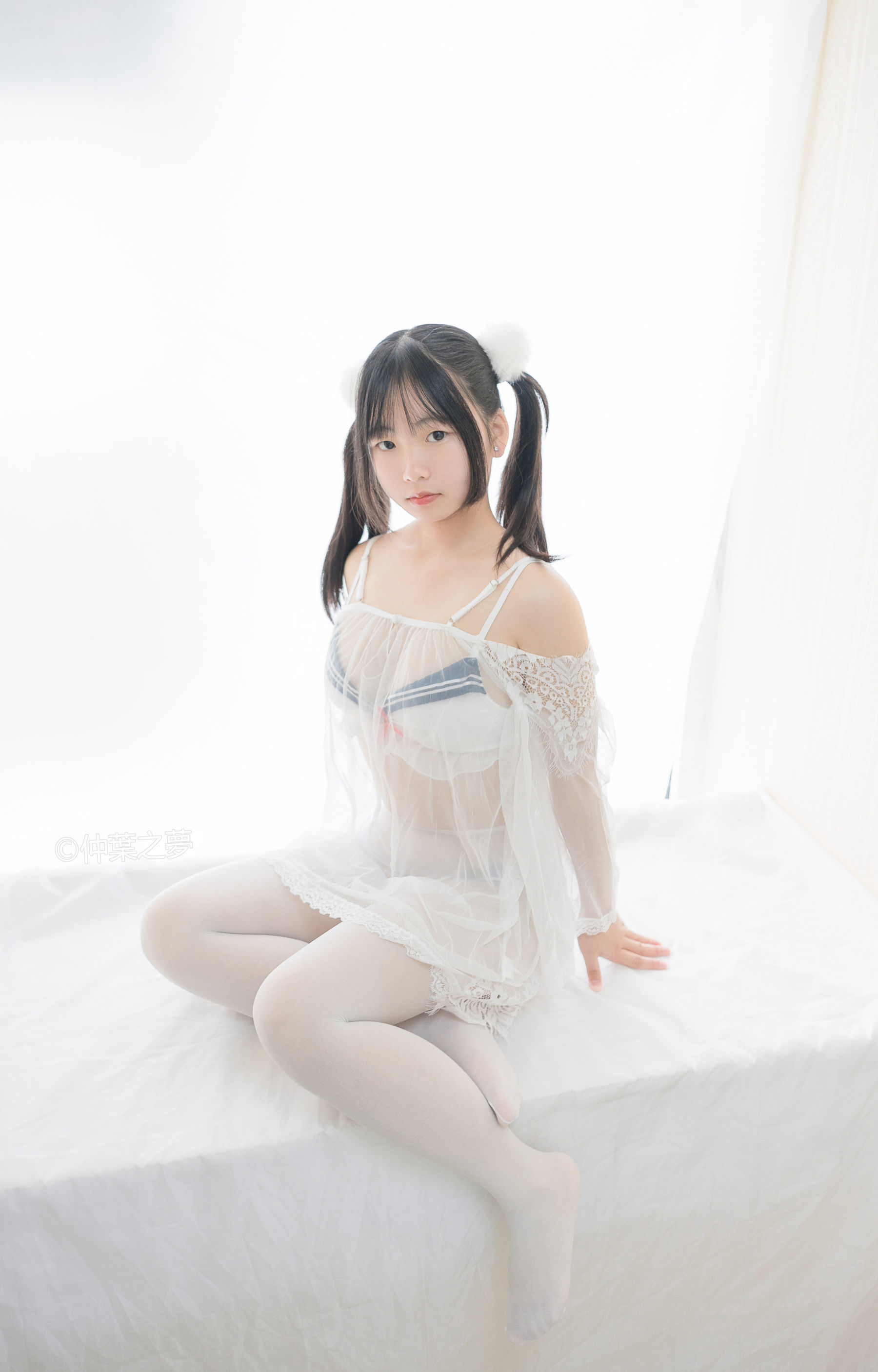 [轻兰映画] Grand.004 美代Miyo 透明白纱