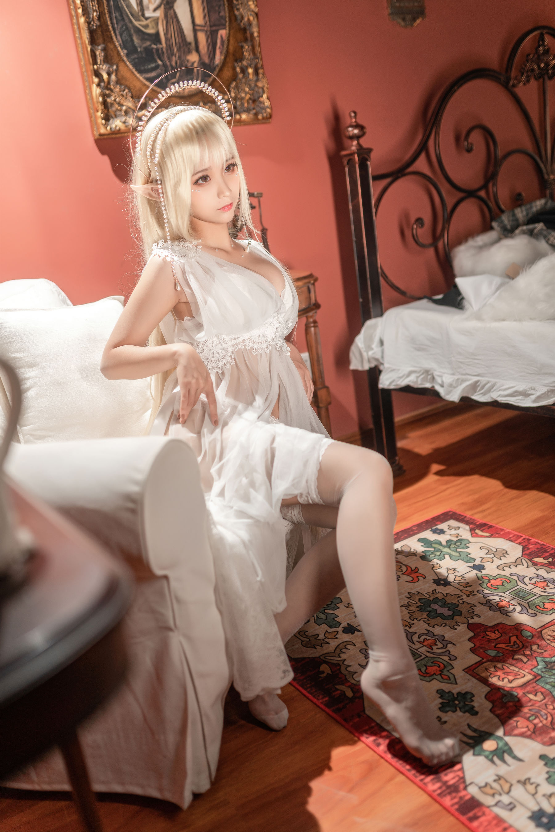 [网红COSER写真] 动漫博主蠢沫沫 - 尖耳国度 纱精灵