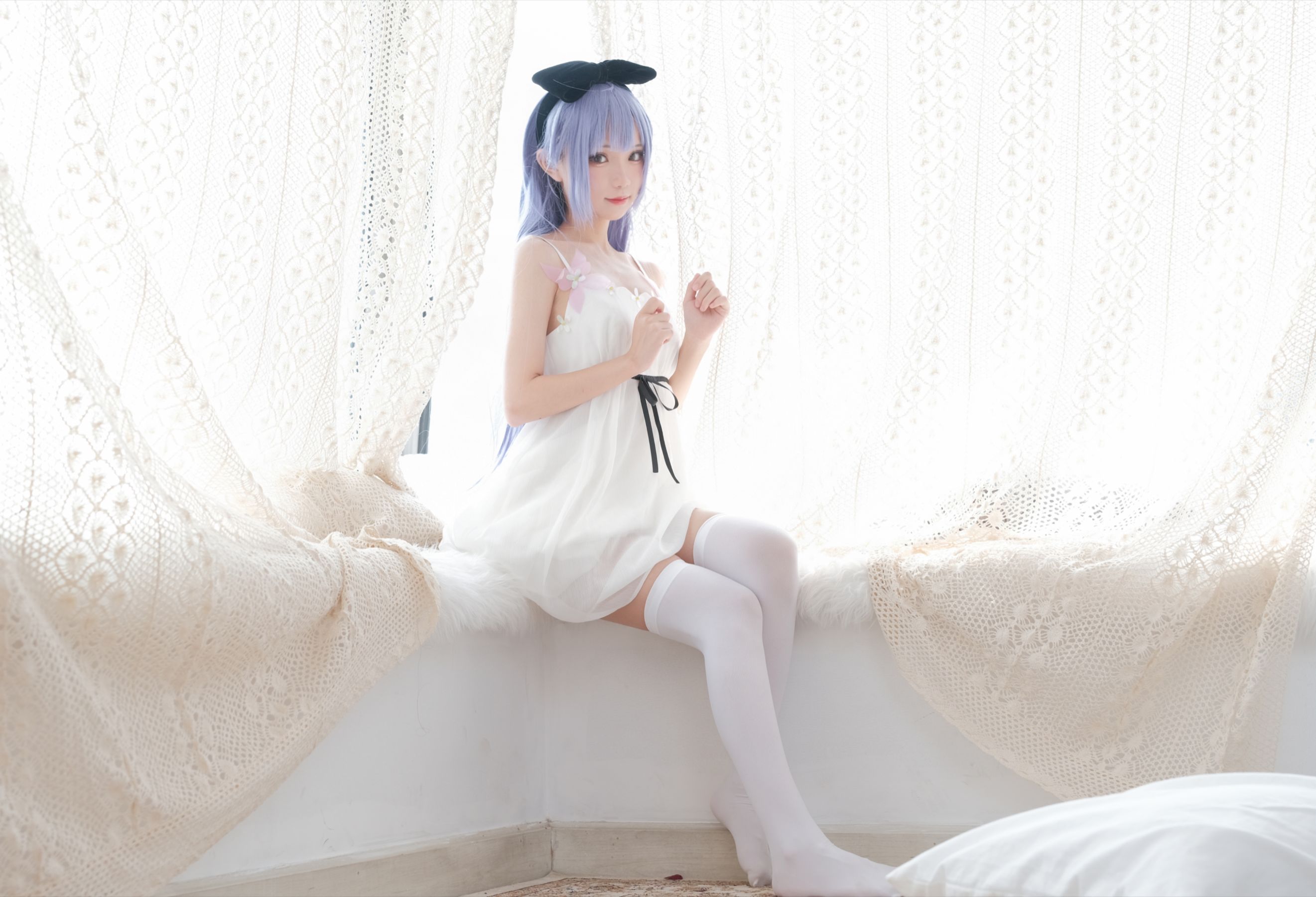 [福利COS] 花柒Hana - 独角兽清凉阅读时光